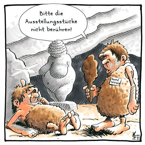 Cartoon 053, Venus von Willendorf, Aufsicht